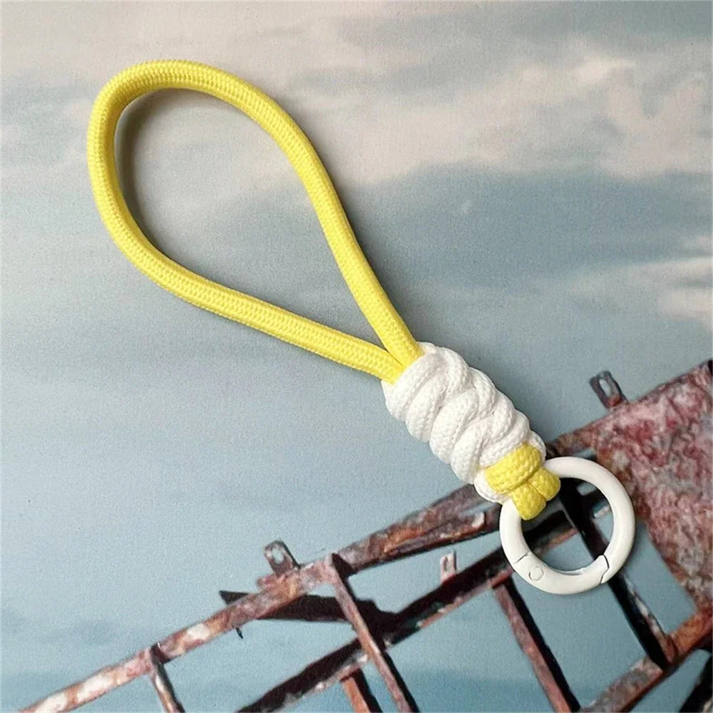 Braided Lanyard Keychain – Colorful Paracord Wrist Strap