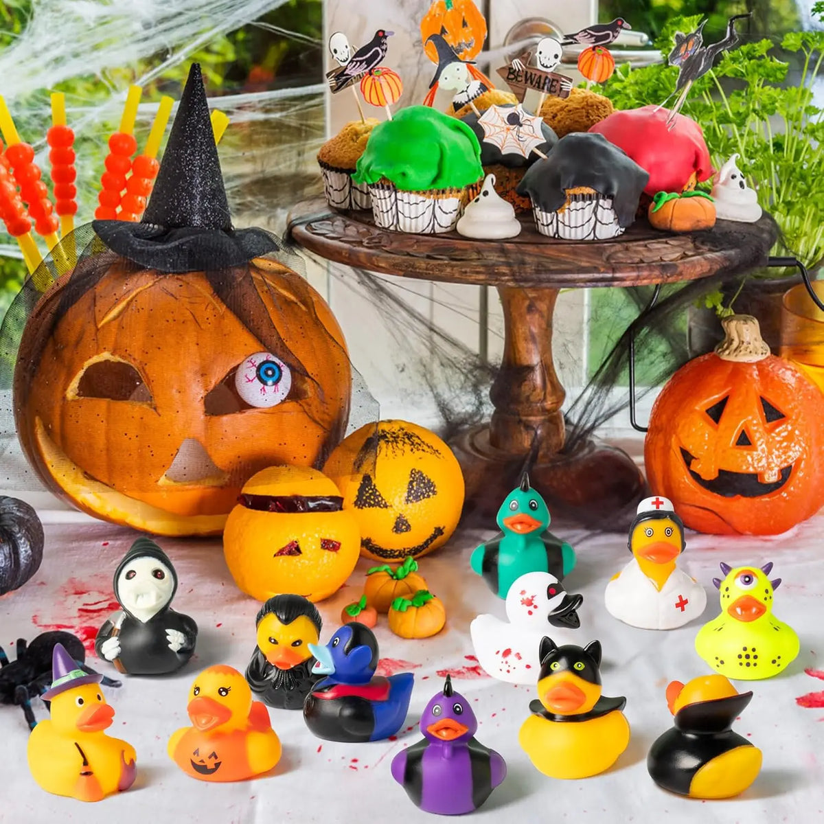 Halloween Rubber Duck Toys – Spooky Party Favors for Kids