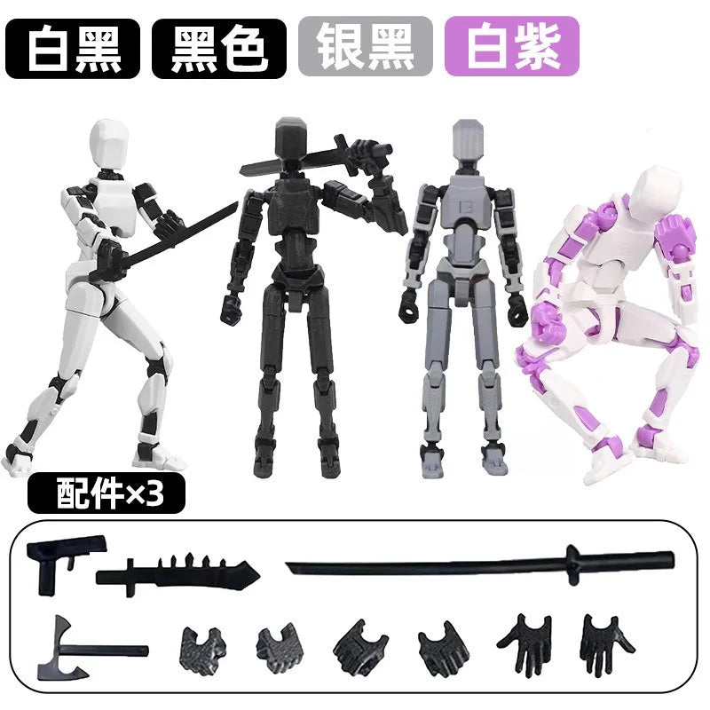 Movable Robot Action Figure – Multi-Jointed 14CM Model