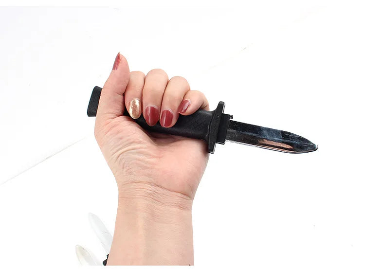 18CM Telescopic Knife Fake Knife Children's Tricky Toys Stage Show Magic Props Kids Funny Toys Halloween Decoration Party Gifts