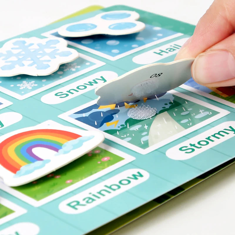Montessori Scene Stickers – Reusable DIY Learning Activity Book