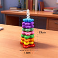 Montessori Stacking Toy – Rotating Rainbow Educational Learning Toy