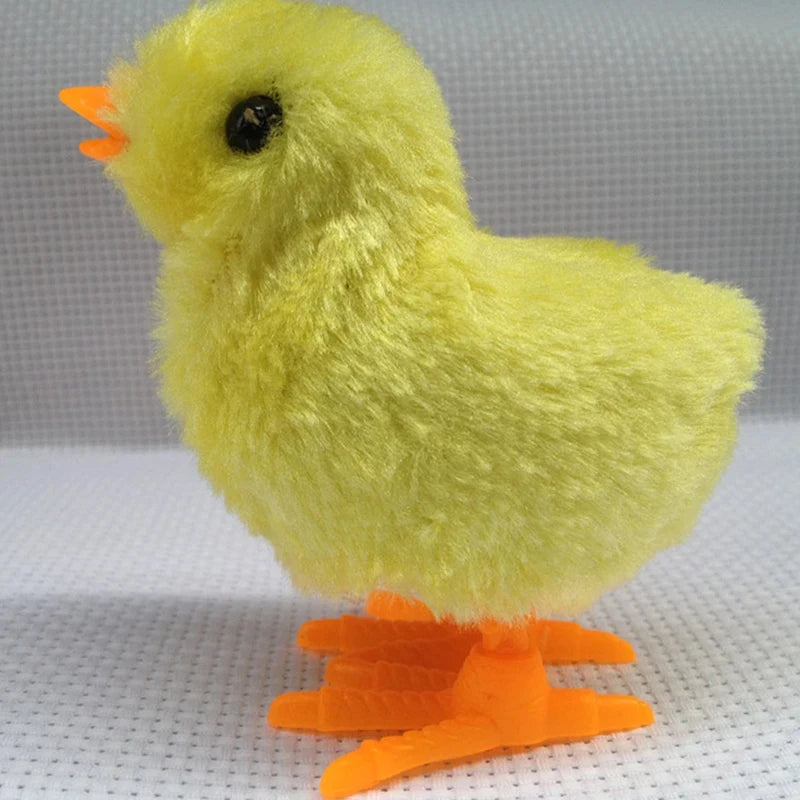 Wind Up Cat Toy – Hopping Plush Chick Interactive Pet Toy