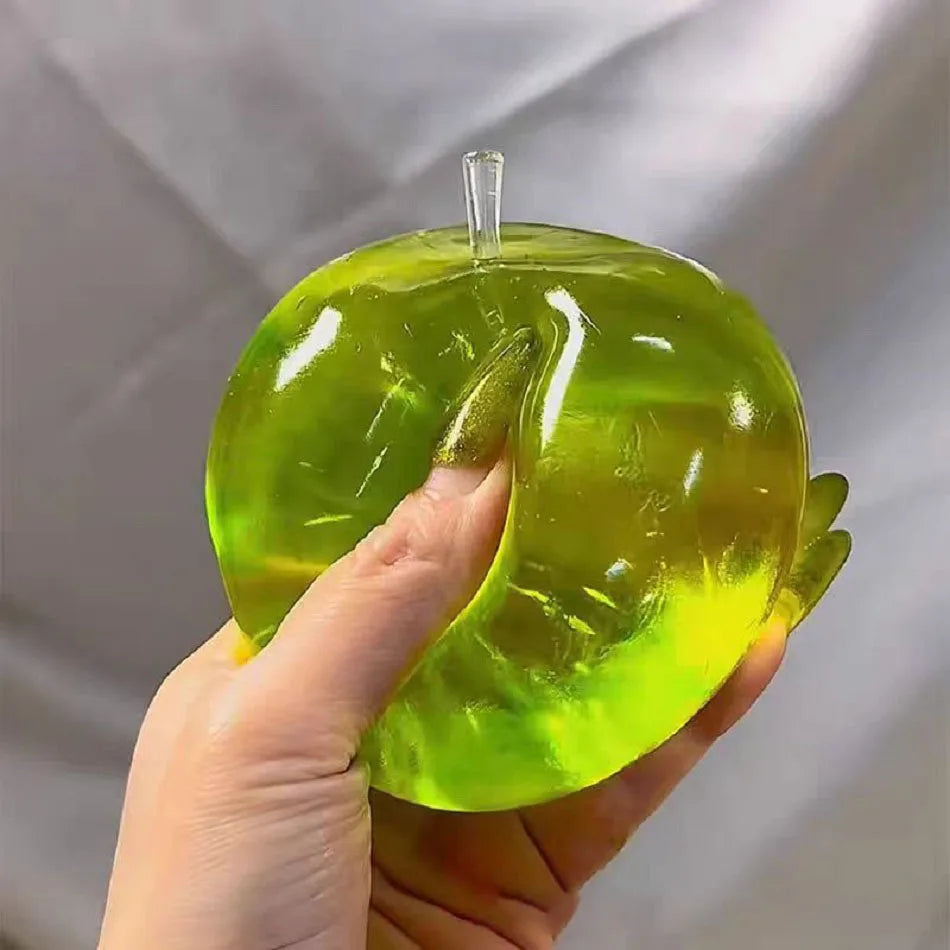 Apple Stress Ball – Green Squishy Slow Rebound Fidget Toy