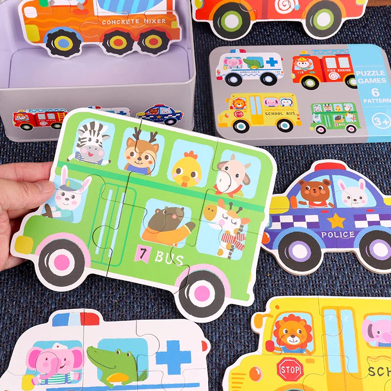 Montessori Toddler Puzzle – Wooden Animal Jigsaw Game