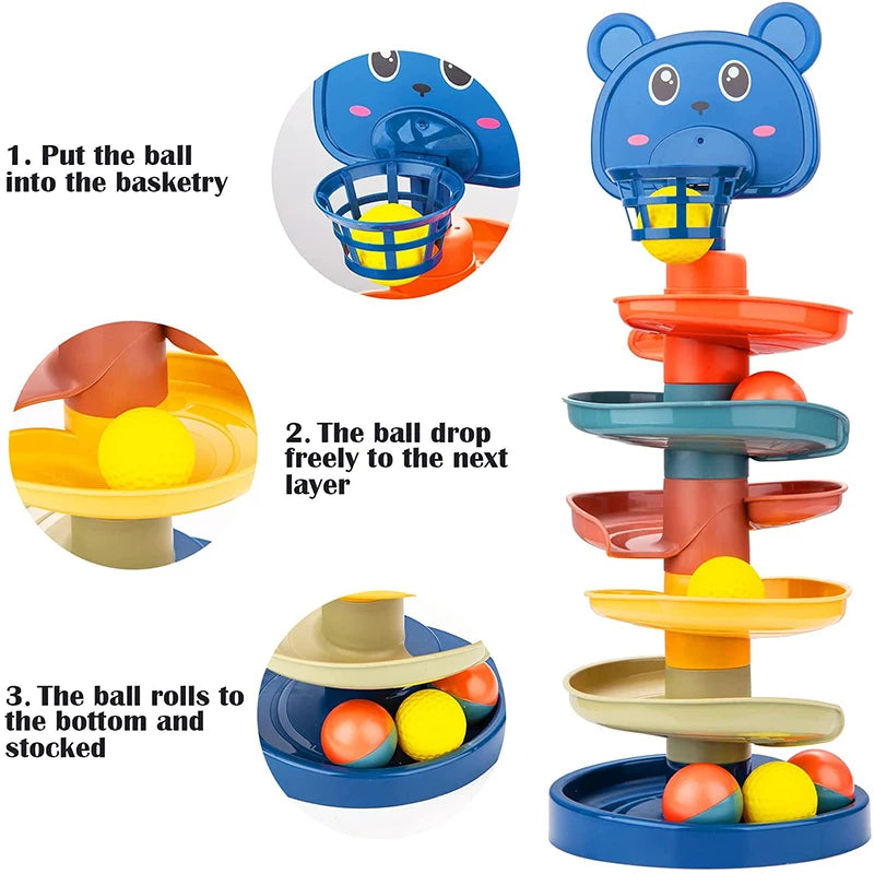 Montessori Baby Toys Rolling Ball Development Activity Toy