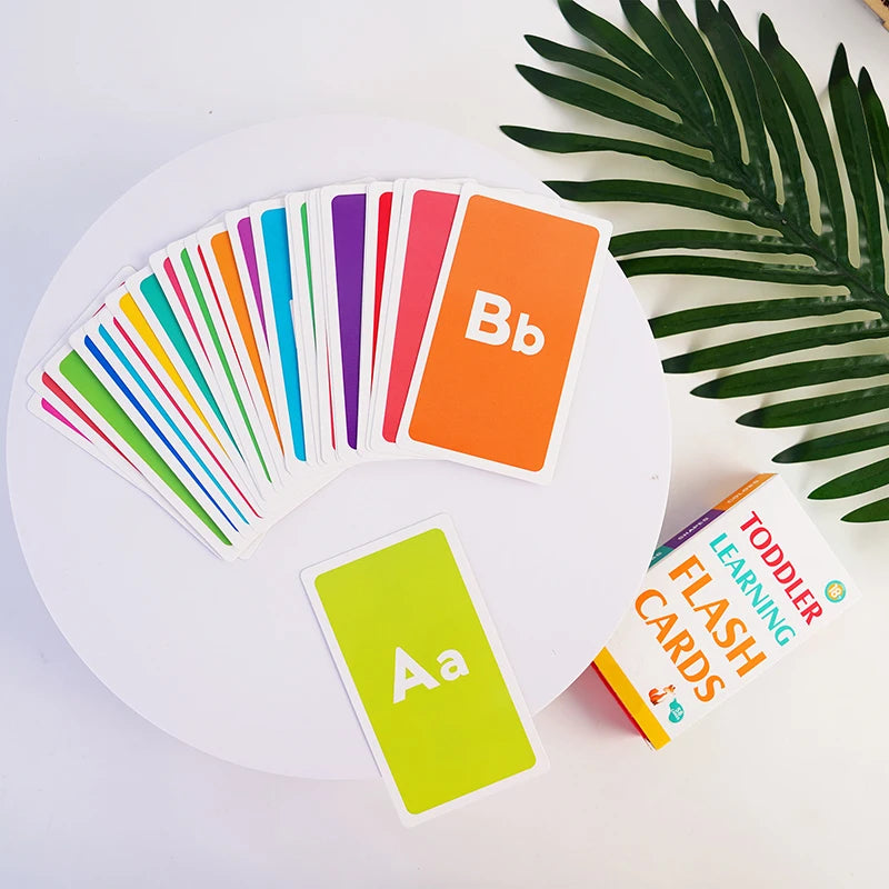 Montessori Flash Cards – 58-Piece Alphabet, Number & Shape Learning Set