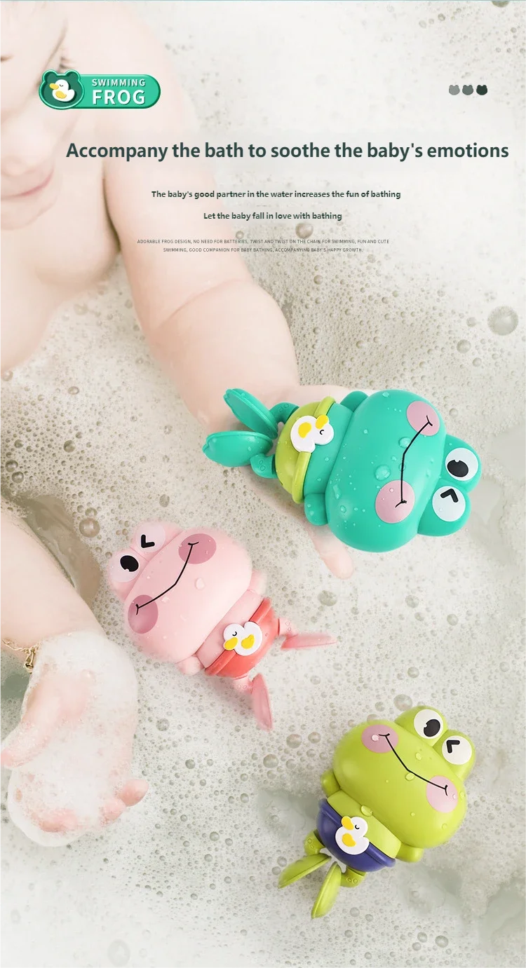 Clockwork Frog Bath Toy – Floating Toy for Kids & Toddlers