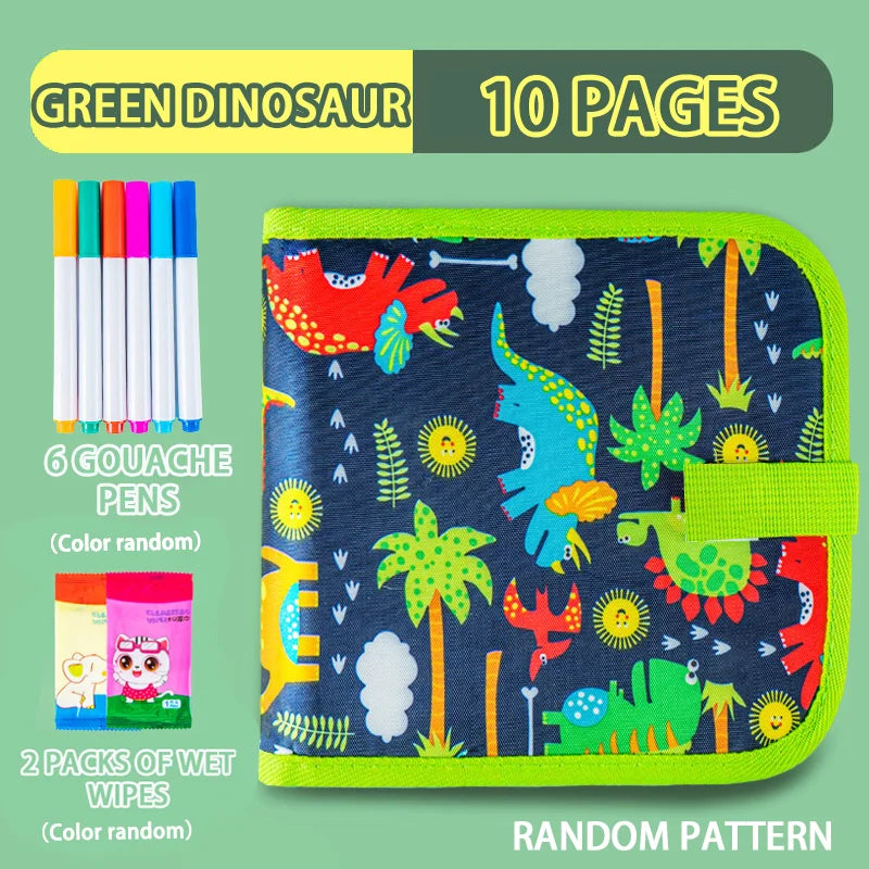Reusable Drawing Book for Kids – Erasable Doodle Pad with Drawing Pens