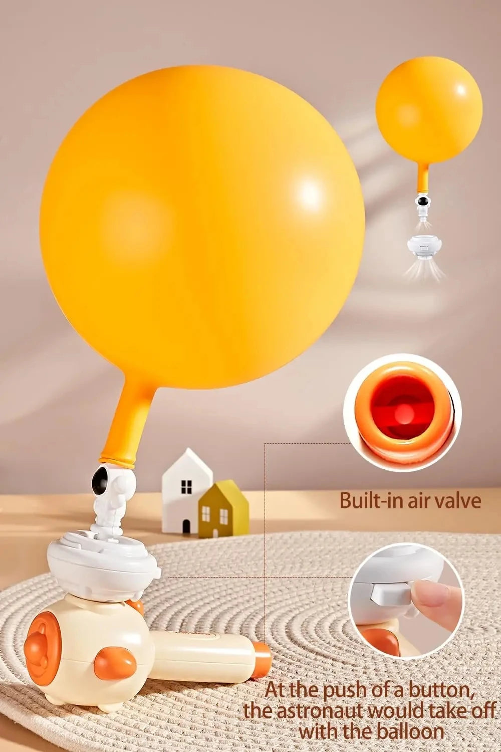 Montessori Sensory Toy 3-in-1 Blowing Floating Ball & Whistle Game