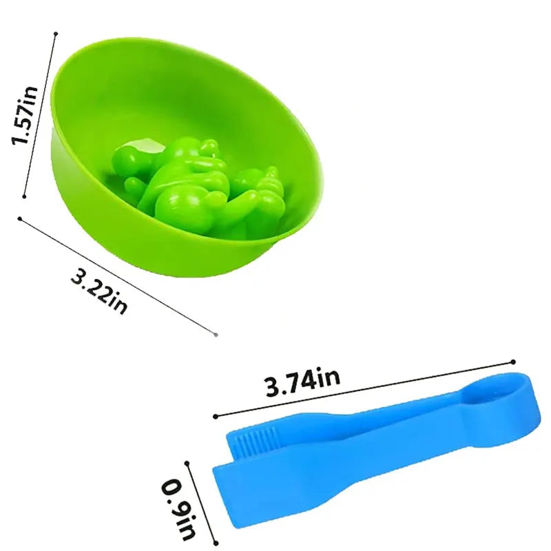 Counting Bears Sorting Toy with Bowls & Tweezers for Preschool Learning