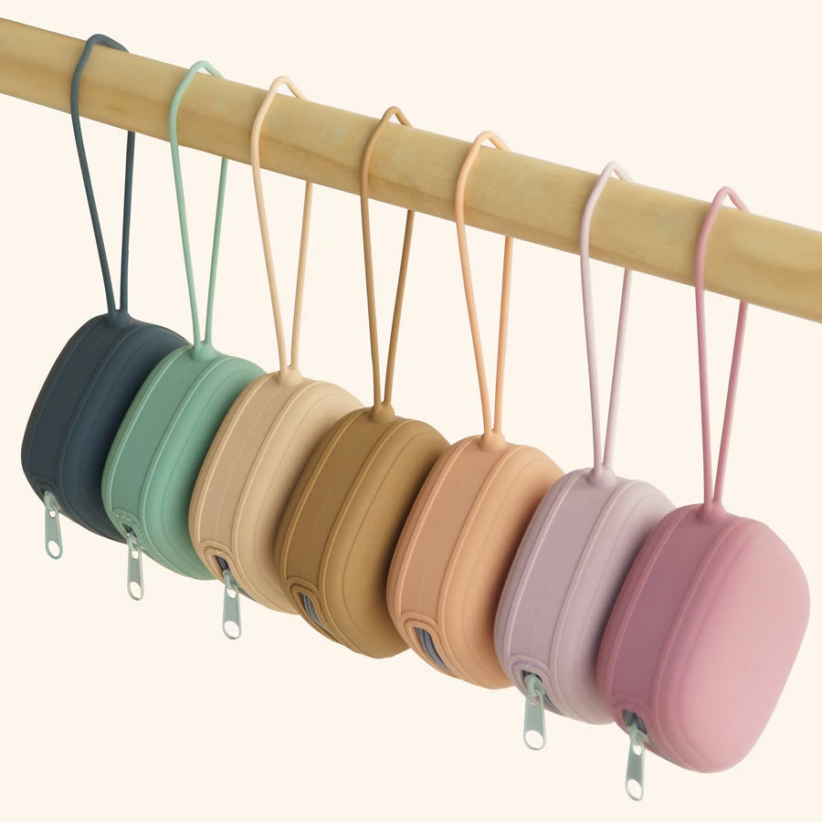 Baby Pacifier Holder – Silicone Portable Soother Case