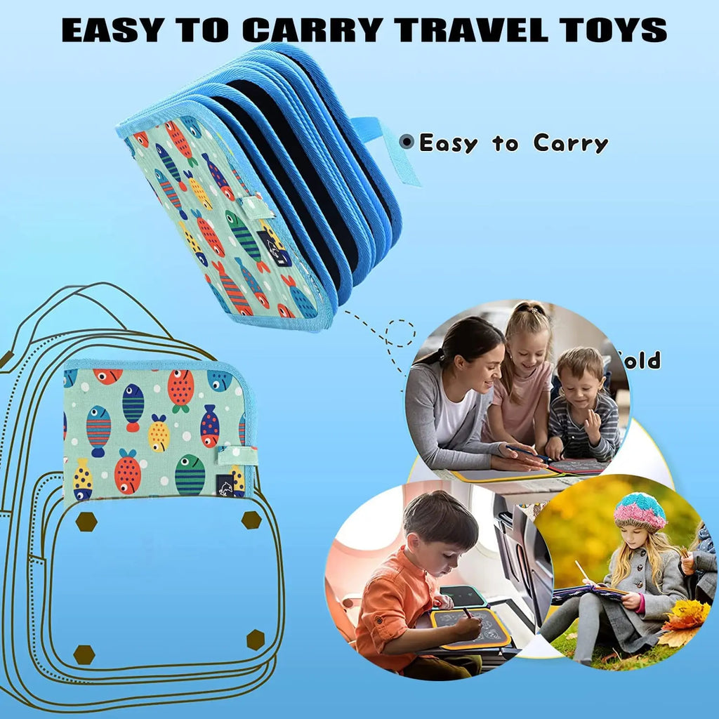 Reusable Drawing Book for Kids – Erasable Doodle Pad with Drawing Pens