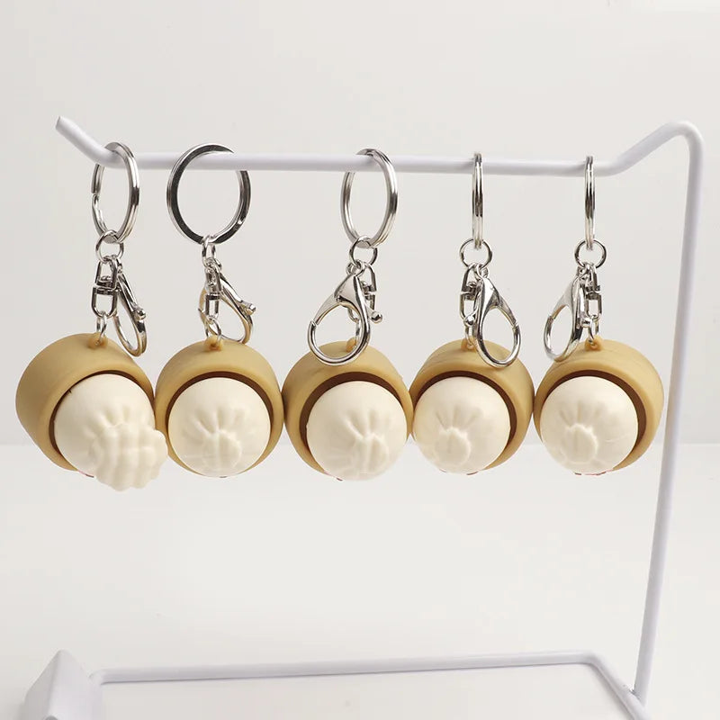 Bao Bun Squeeze Keychain
