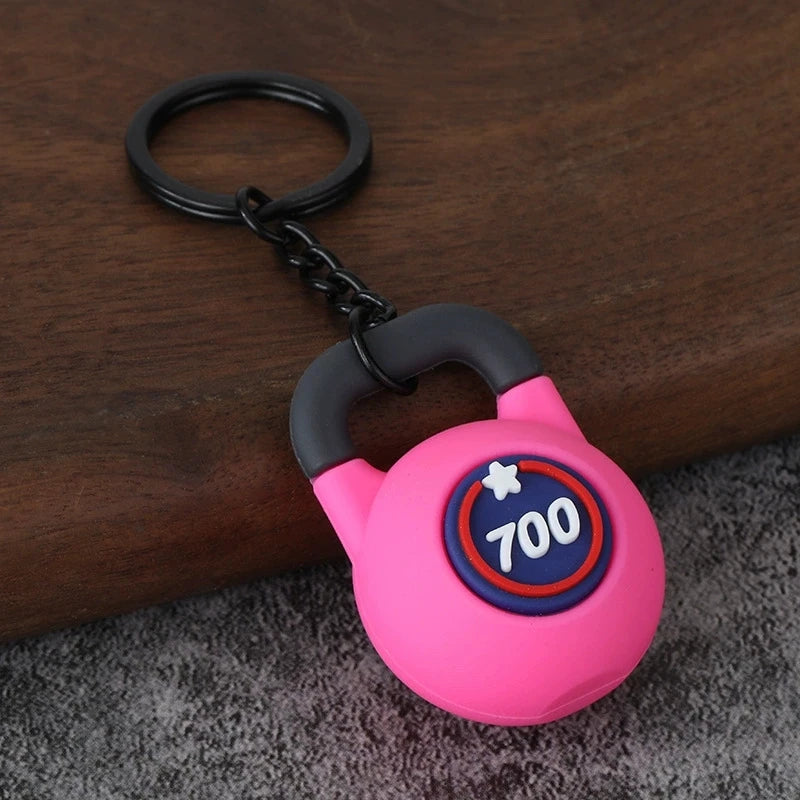 Dumbbell Keychain, Fitness Water Bottle Clip for Gym Bags