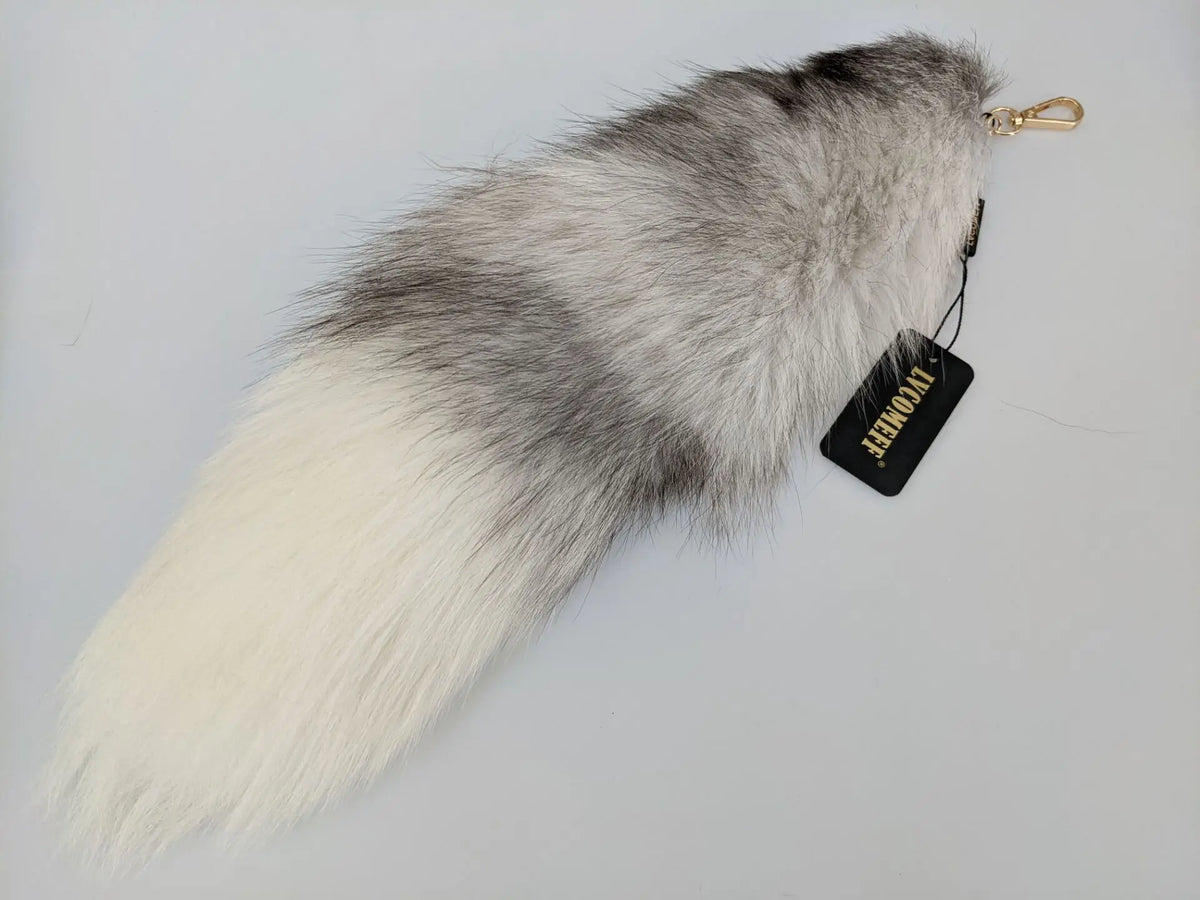 Fox Tail Keychain for Women Furry Y2K Car Accessory