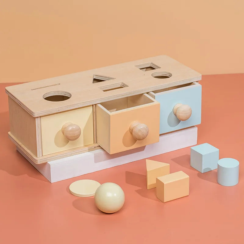 Montessori Color Matching Toy – Spinning Drum Fine Motor Activity