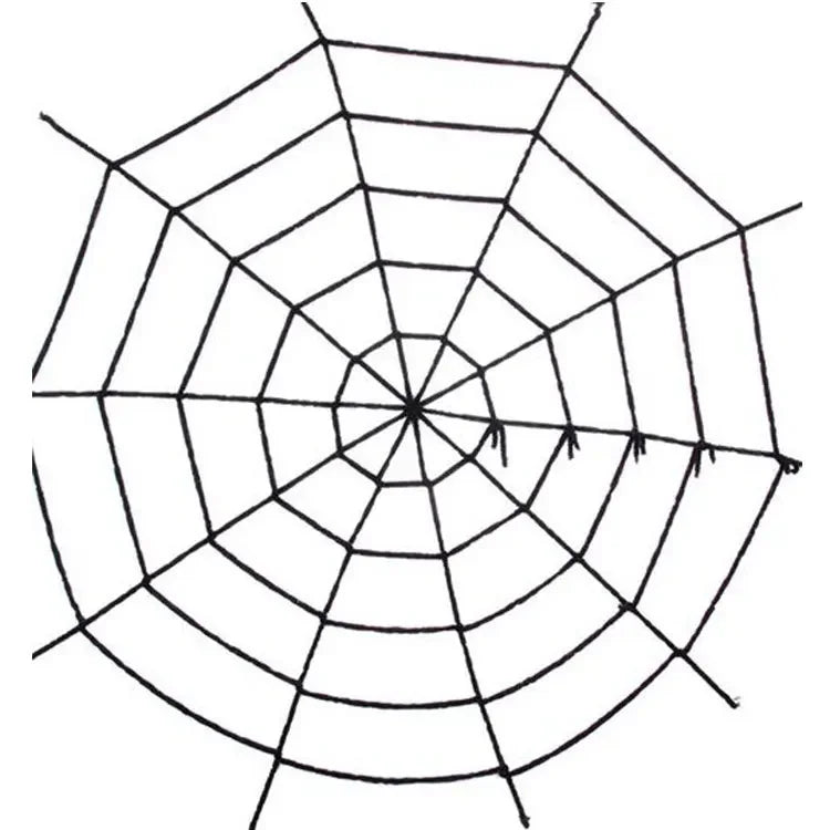 Giant Halloween Spider Outdoor Decoration – Large Spider Web