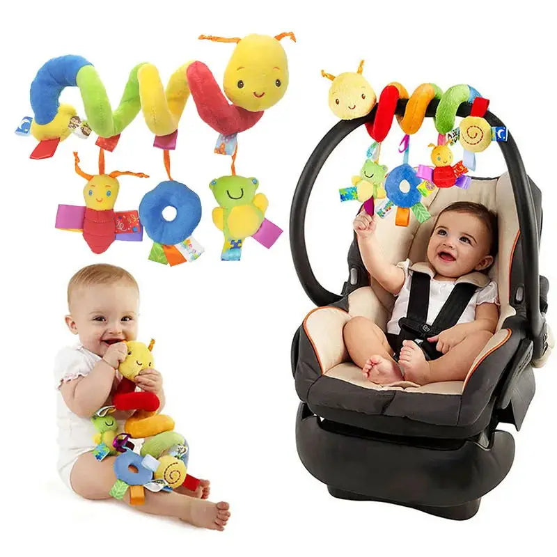 Baby Crib Hanging Toy – Soft Spiral Stroller & Car Seat Rattle