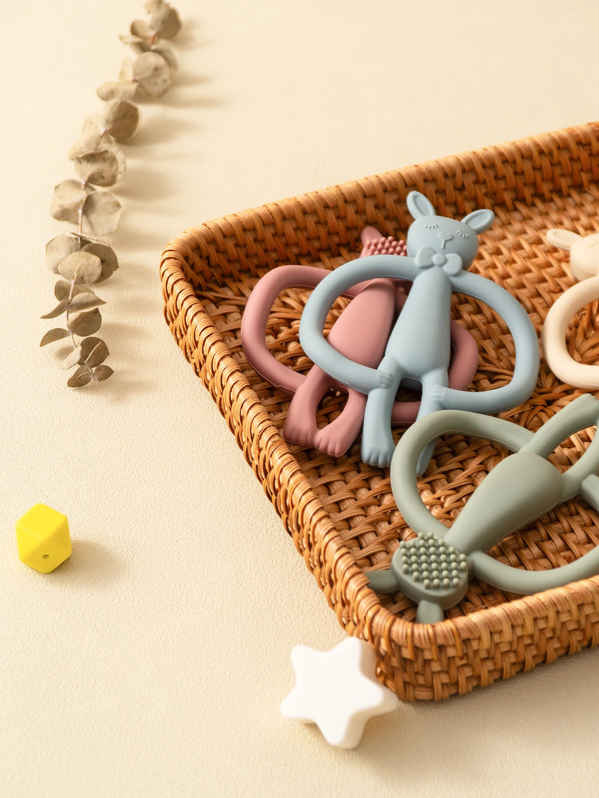 Silicone Baby Teether – Cute Rabbit Teething Toy for Infants