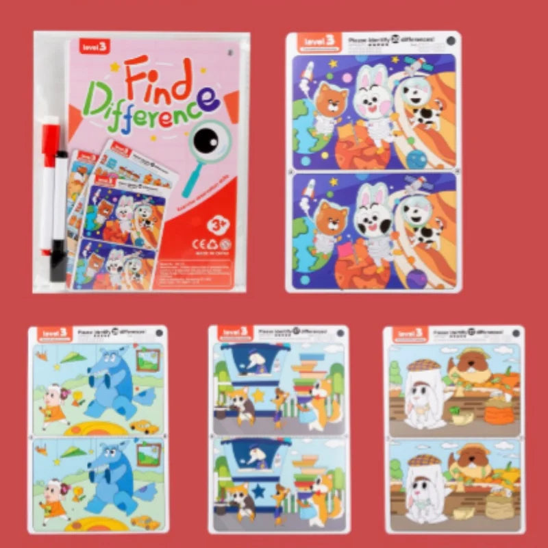 Find the Difference Cards – Reusable Observation & Focus Game