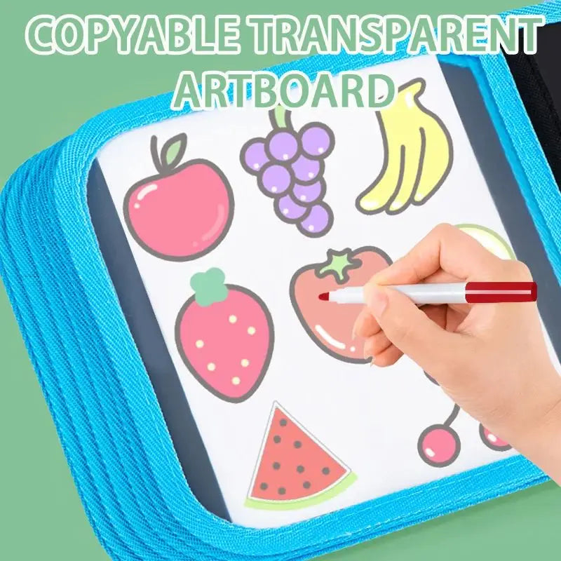 Reusable Drawing Book for Kids – Erasable Doodle Pad with Drawing Pens
