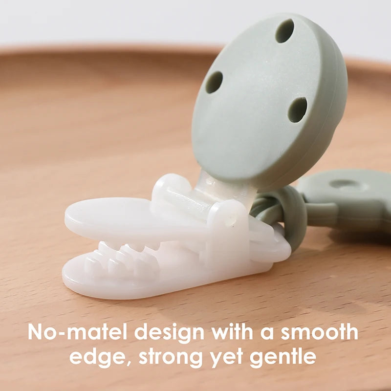 Silicone Pacifier Clip – BPA-Free Baby Pacifier Holder