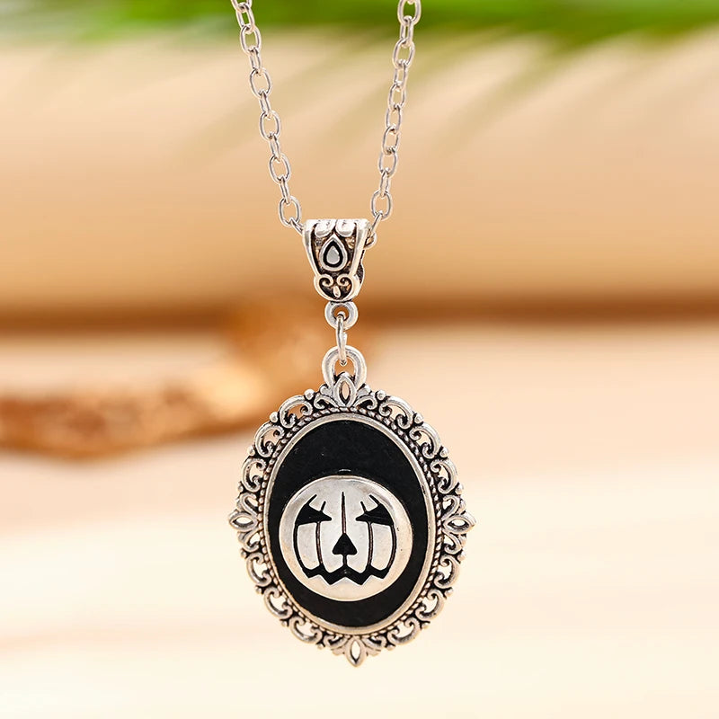 Gothic Choker Necklace Velvet Vampire Pendant