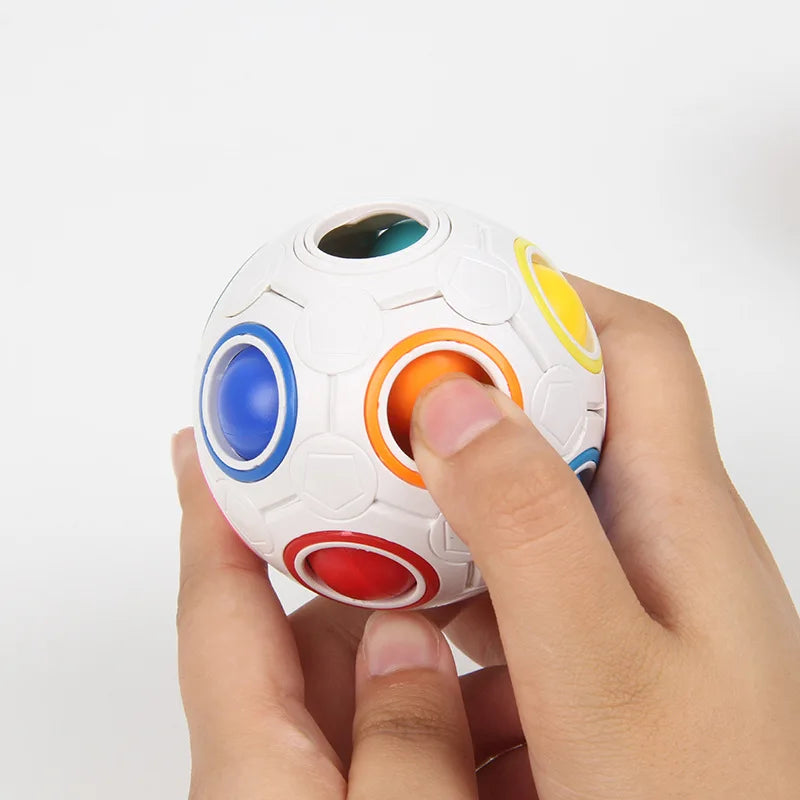 Rainbow Ball Fidget Cube