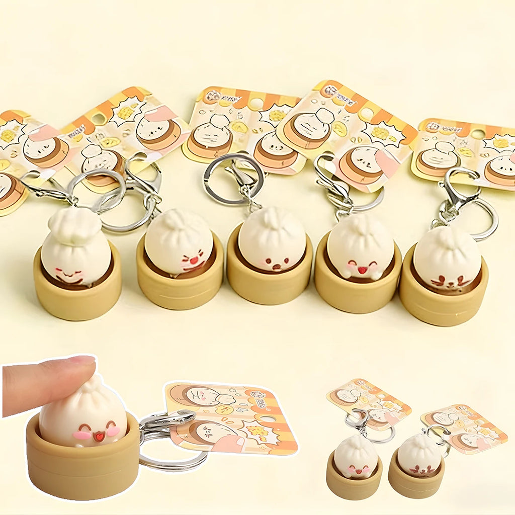 Bao Bun Squeeze Keychain