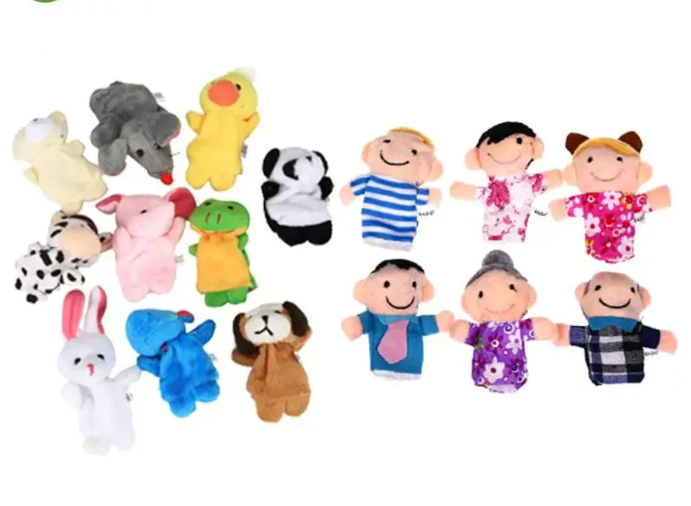 Finger Puppet Set – 10 Pcs Cartoon Storytelling Toys
