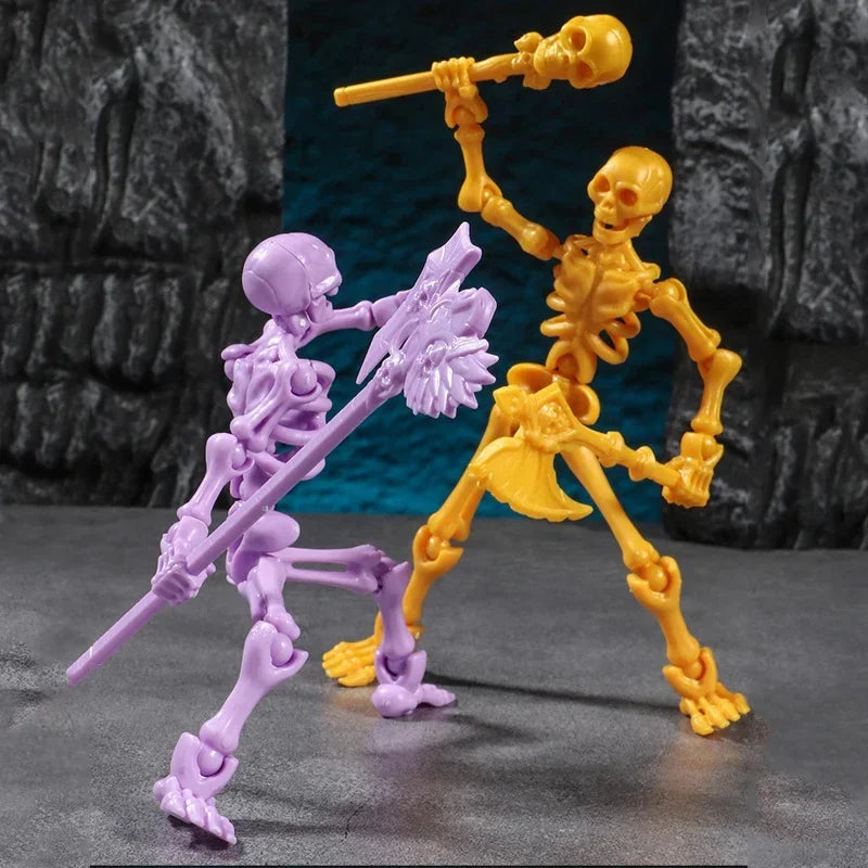 3D Skull Model – Articulated Skeleton Assembly Figure
