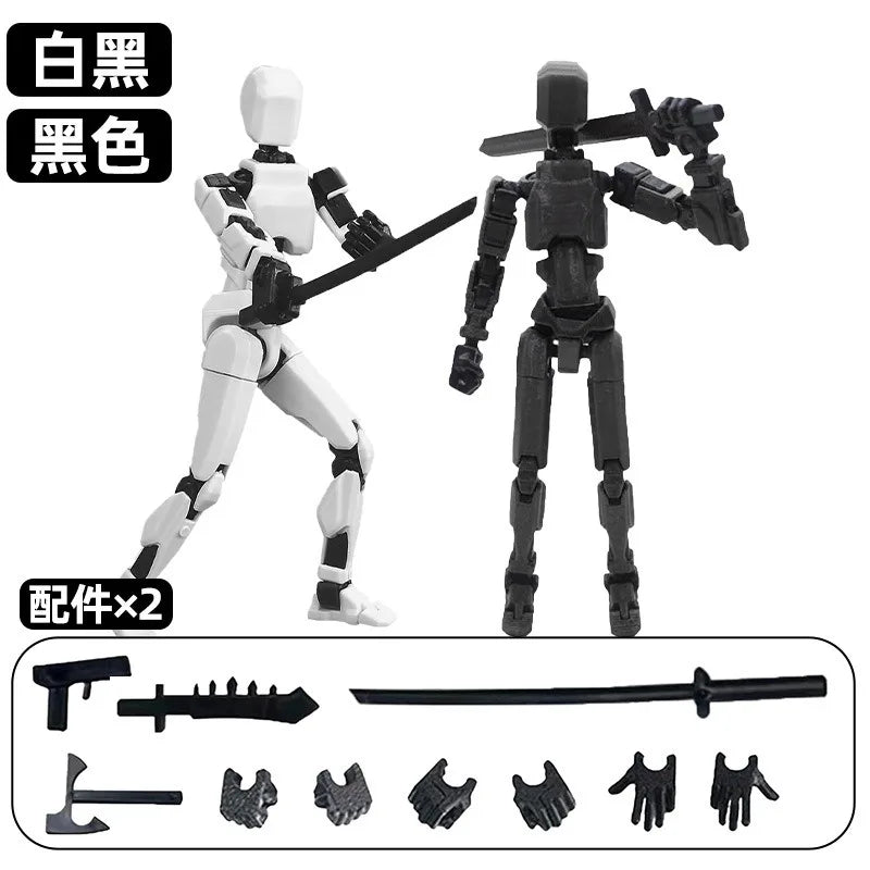 Movable Robot Action Figure – Multi-Jointed 14CM Model