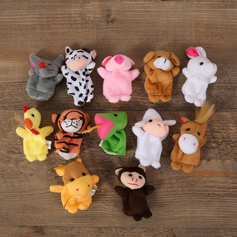 Finger Puppet Set – 10 Pcs Cartoon Storytelling Toys