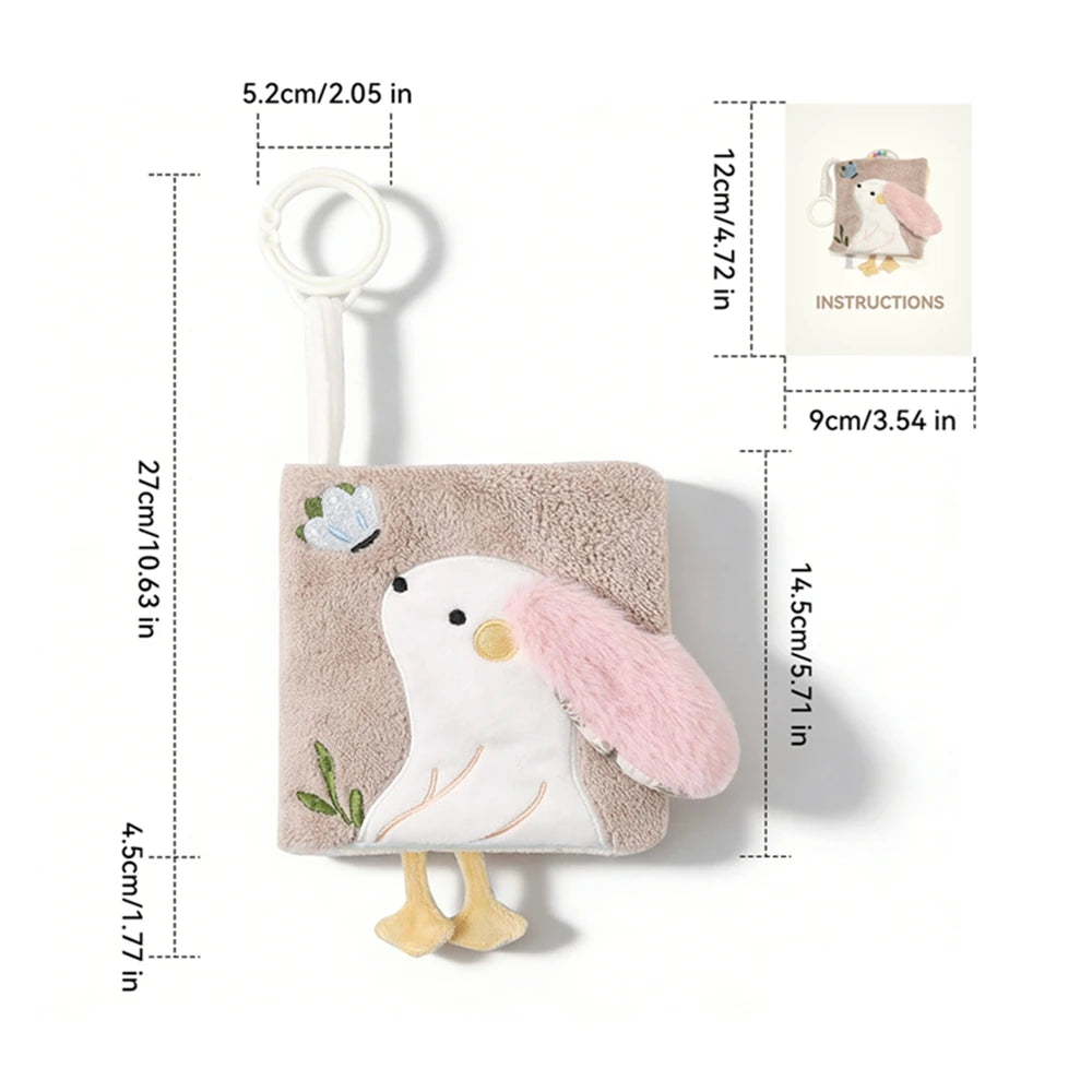 Montessori Tissue Box Toy – Baby Sensory Cloth Busy Cube