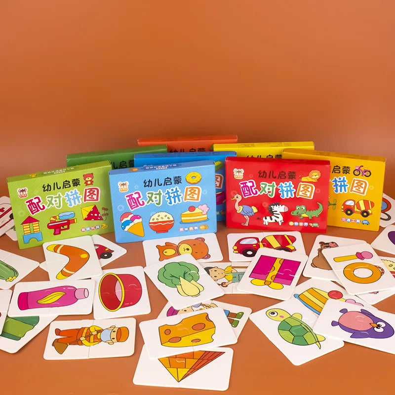 Matching Puzzle Cards for Kids – 32-Piece Animal Memory Game