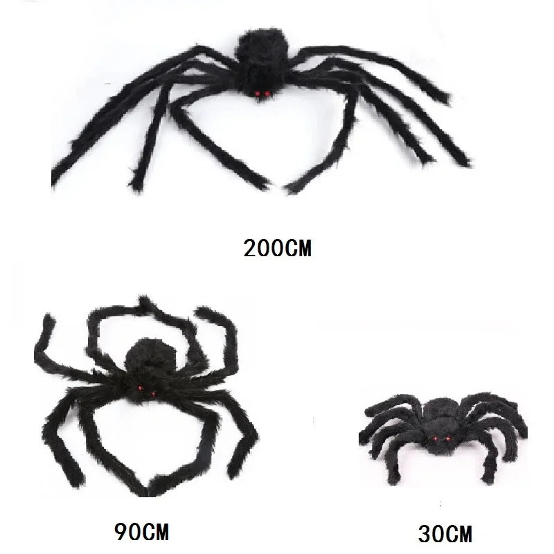 Giant Halloween Spider – Scary Spider Web Outdoor Decor
