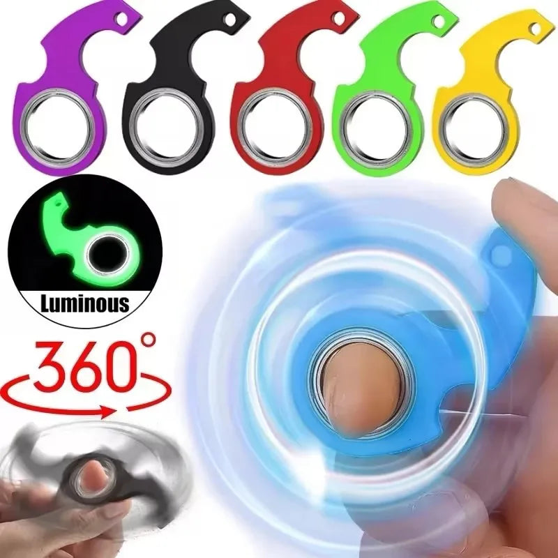 Fidget Keychain Spinner – Fingertip Spinning Toy for Kids & Adults