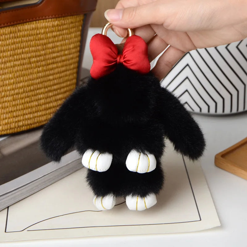 Rabbit Fur Keychain