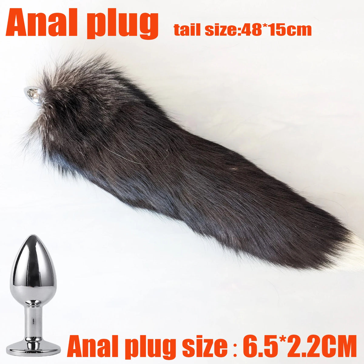 Fox Tail Keychain for Women Furry Y2K Car Accessory