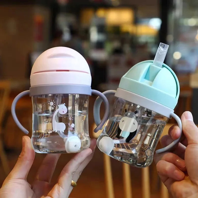 Baby Straw Cup – 250ml Gravity Training Cup with Handles