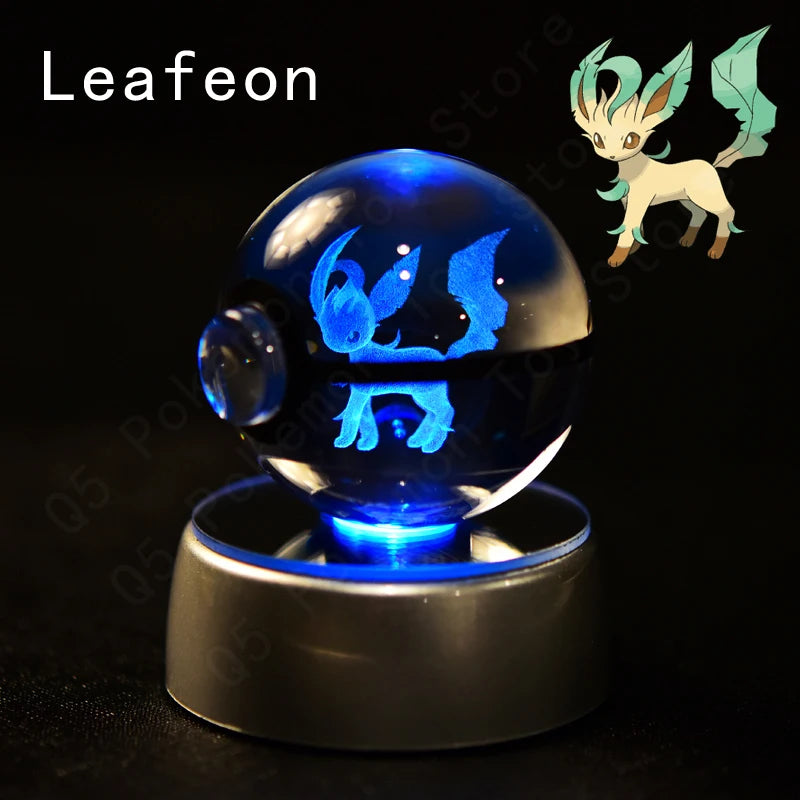 3D Crystal Ball Night Light – Glass LED Decorative Lamp