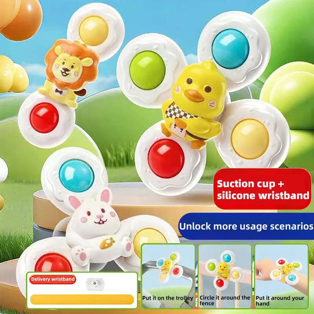 Suction Cup Bath Toy – Spinning Waterwheel Toy for Kids