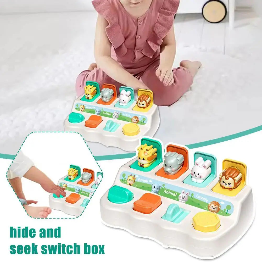 Montessori Busy Board | Animal Pop-Up Sensory Learning Toy