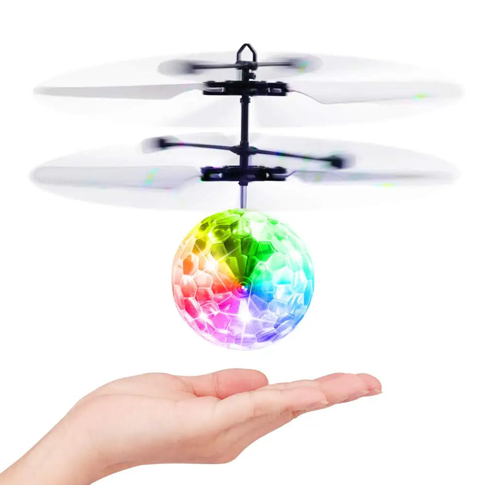 RC Flying Ball Toy with LED Lights