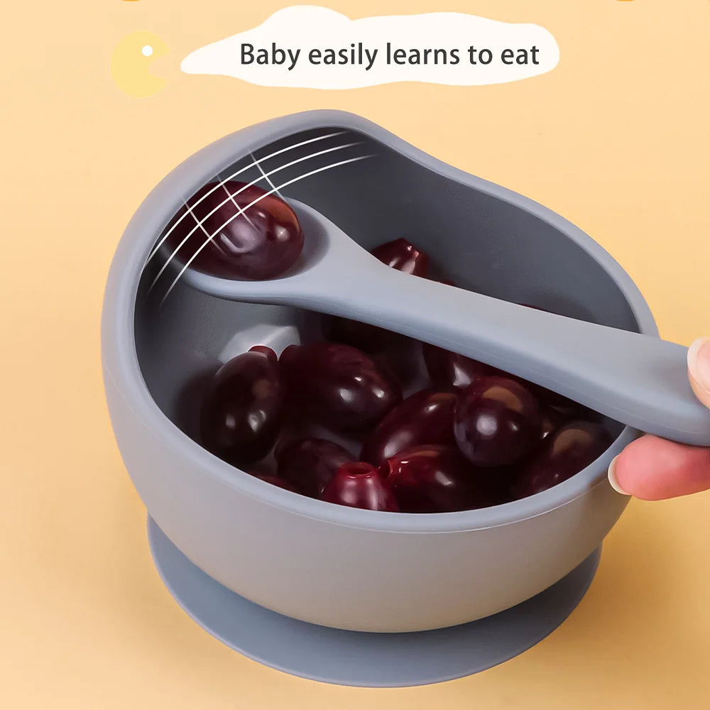 Silicone Baby Bowl with Suction Base