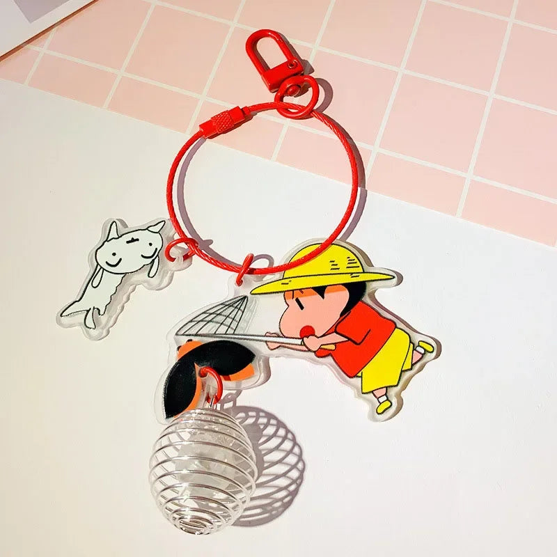 Anime Acrylic Keychain – Character Backpack Accessory