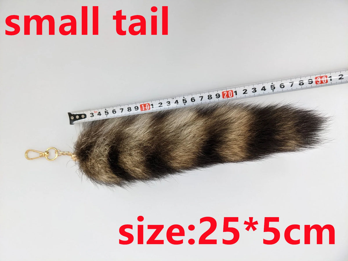 Fox Tail Keychain for Women Furry Y2K Car Accessory
