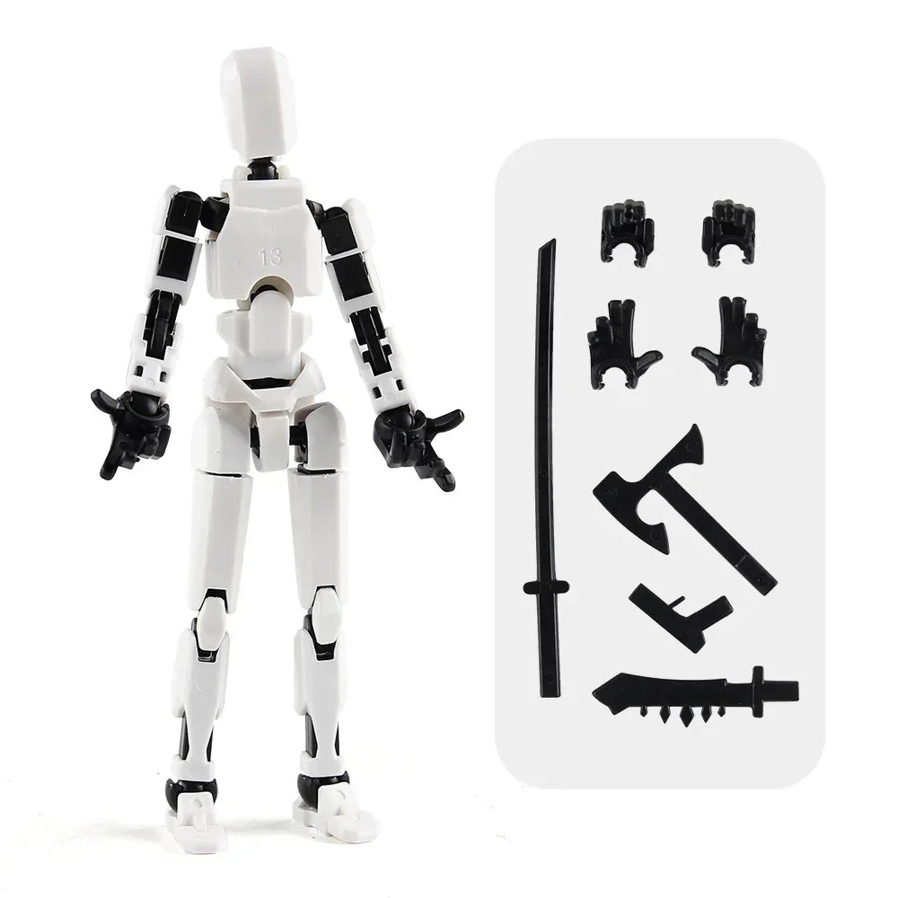 Movable Robot Action Figure – Multi-Jointed 14CM Model