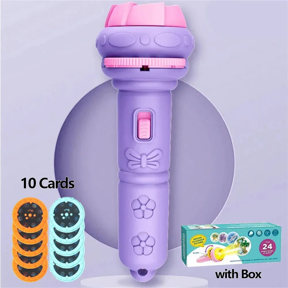 Kids Projection Flashlight – 80 Pattern Story Projector Toy